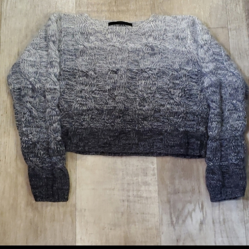 Adrienne Vittadini Ombre Wool Sweater